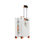 Trolly ABS Suitcase 4 Wheels 26 Inch | White