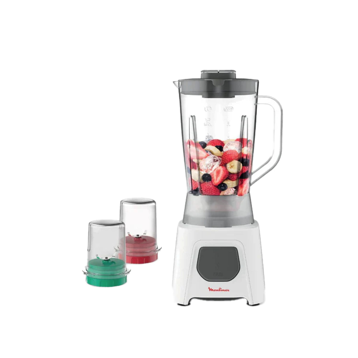 Moulinex Blendeo+ Blender 450 W – 1.5 L Jar, Ice-Crush Technology, Plus Grinder & Chopper Accessories