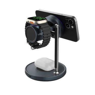 LZEL FlexDock Series 3-in-1 Magnetic Desktop Wireless Charger
