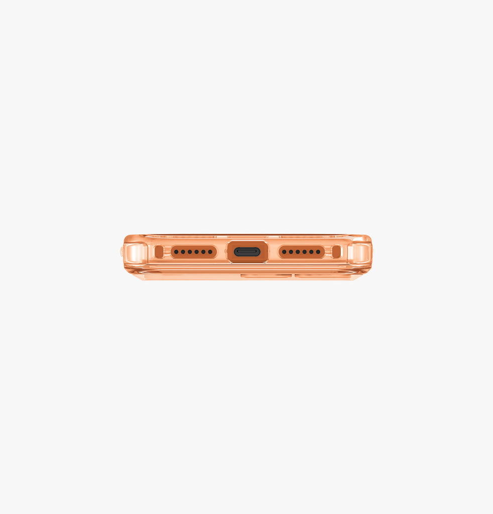 Uniq Hybrid Life Pro Xtreme MagSafe Case for iPhone 17 Pro | Frost Clear/Volt Orange