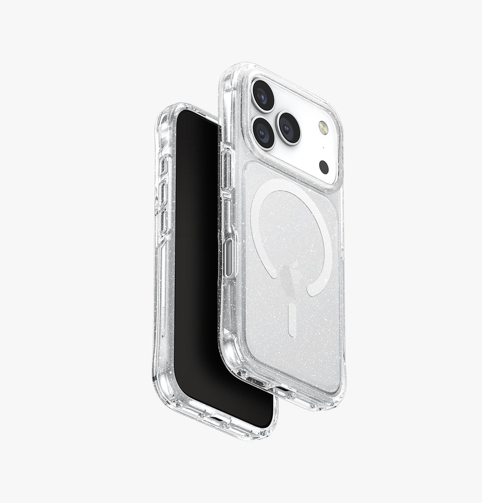Uniq Hybrid Life Pro Xtreme MagSafe Case for iPhone 17 Pro Max | Tinsel Lucent