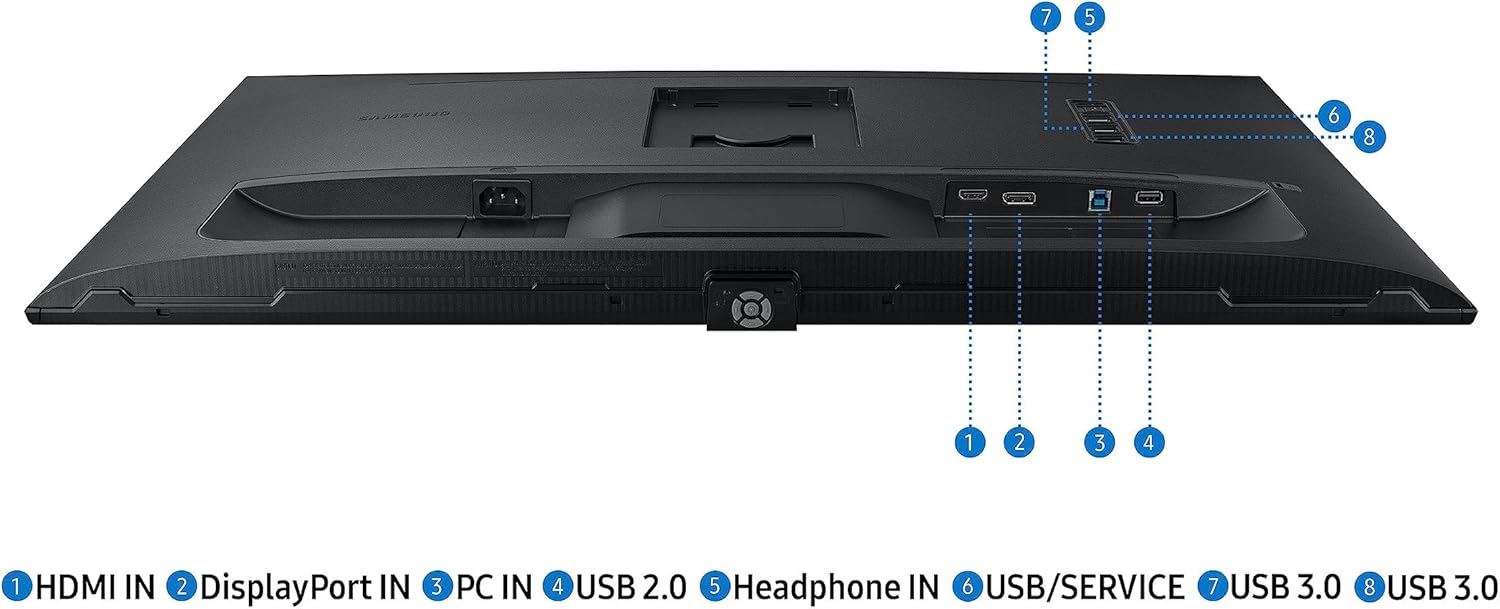 شاشة مسطحة سامسونج 32 بوصة فيو فينيتي S6 QHD 2K، IPS، 60 هرتز | LS32A600NAMXUE 