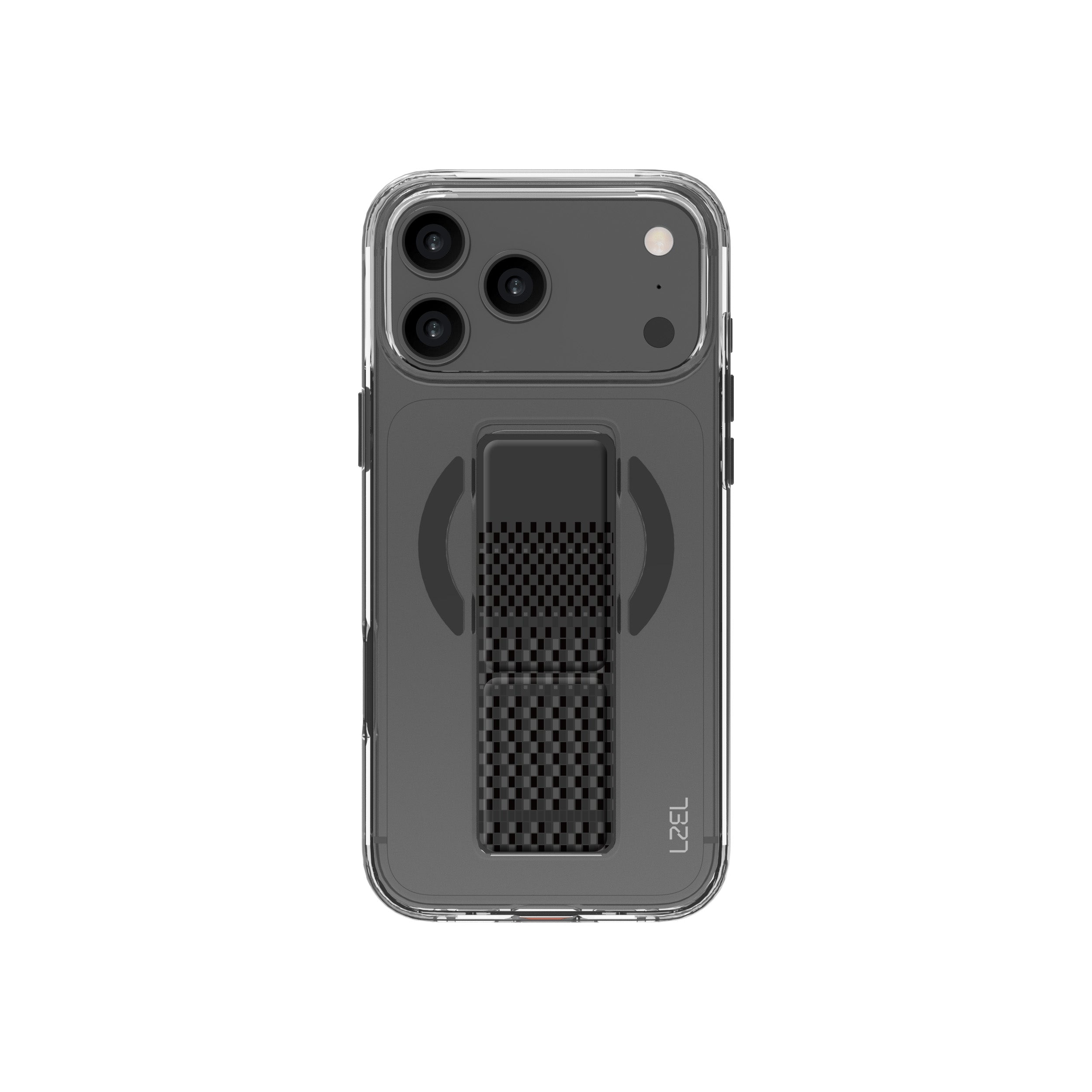  كڤر حماية LZEL Clear Leatherstand الشفاف مع MagSafe لهاتف iPhone 18 Pro
