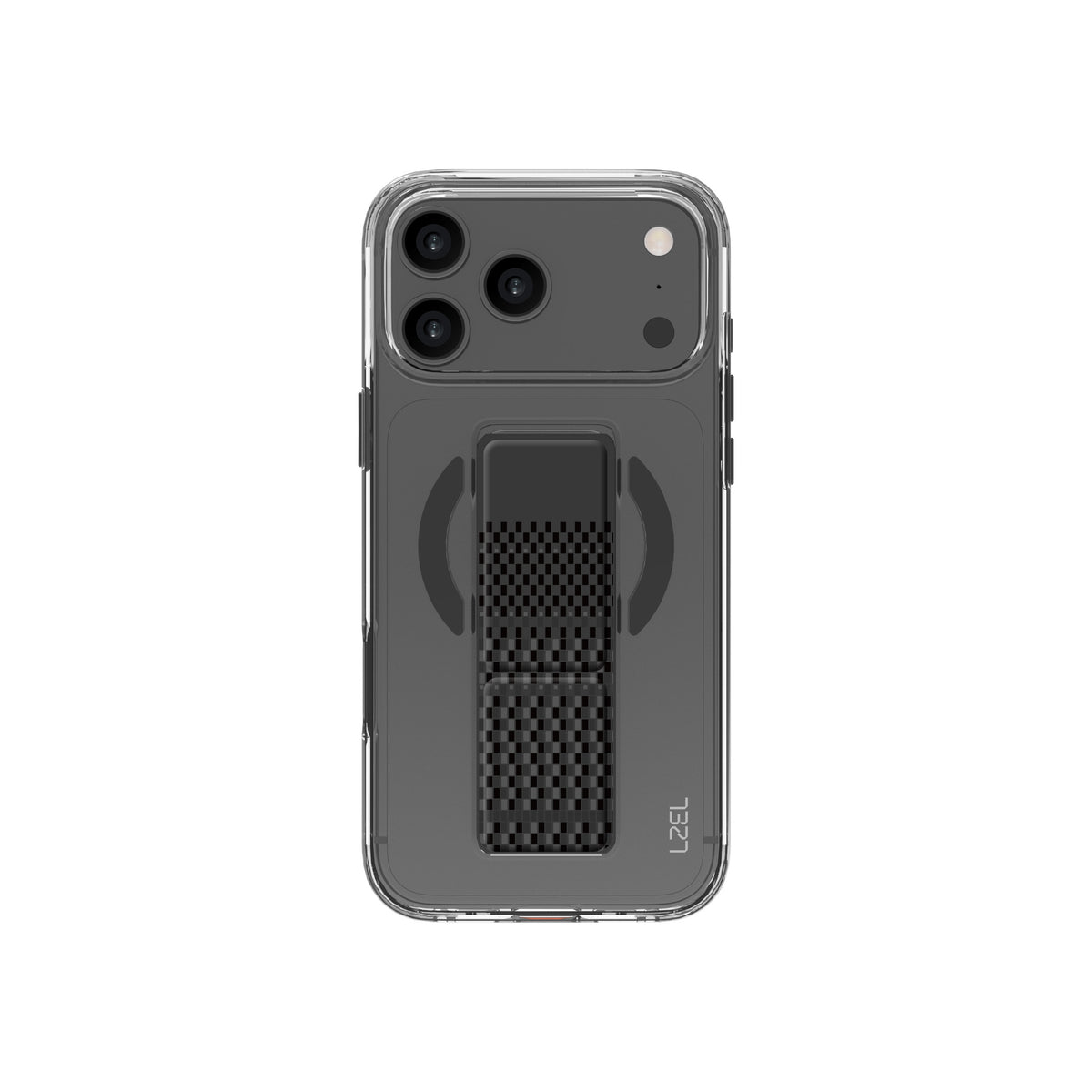 LZEL Clear Leathertand Crystal Clear Magsafe Case With Leather Kickstand For iPhone 18 Pro Max