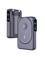 بطارية متنقلة Magcrest Hub من أسلي جلوبال 6 في 1 لاسلكي 10000 مللي أمبير بتقنية PD | بنفسجي