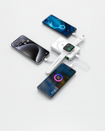 بطارية متنقلة Magcrest Hub من أسلي جلوبال 6 في 1 لاسلكي 10000 مللي أمبير بتقنية PD | أبيض