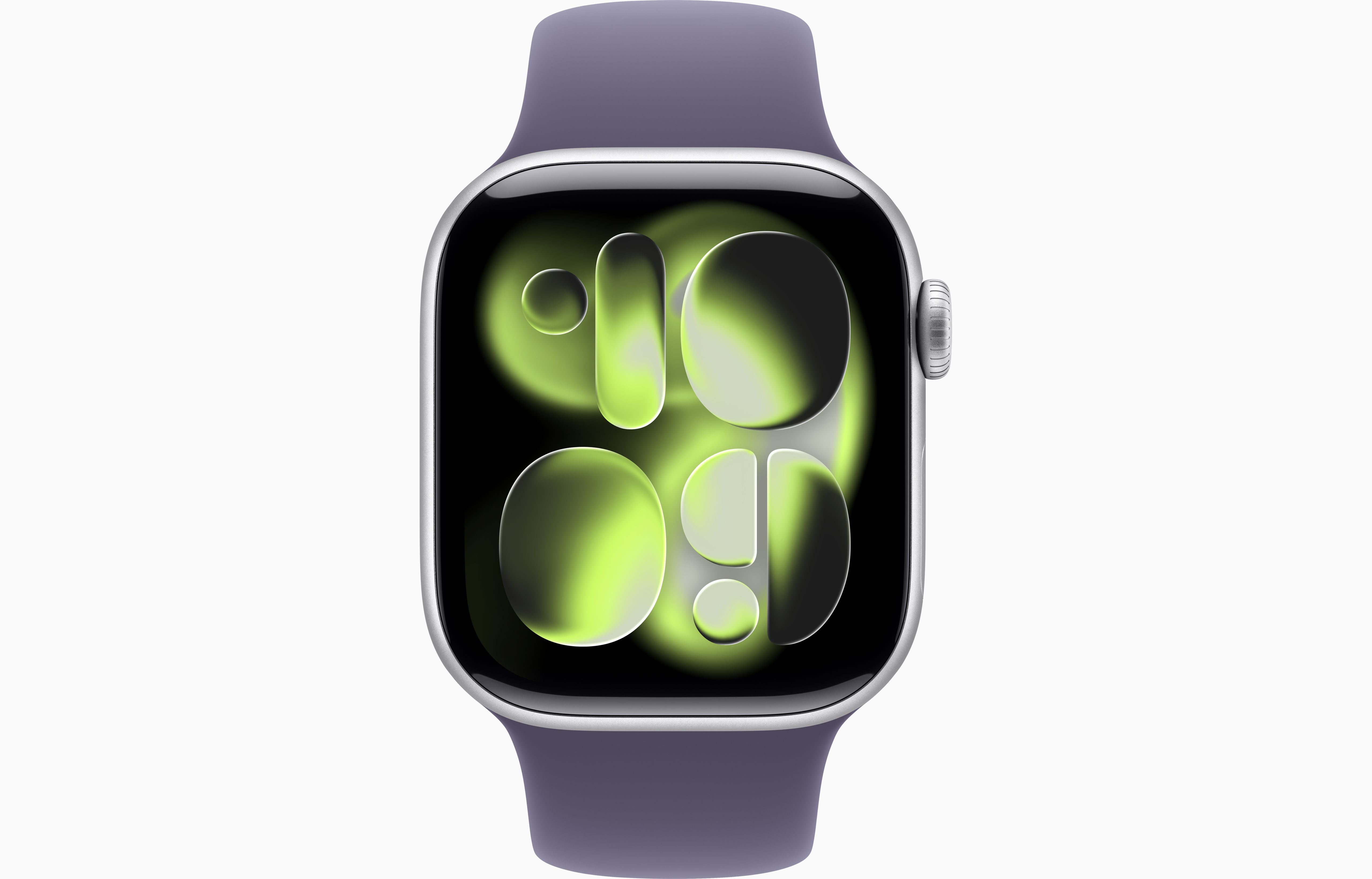 Apple Watch Series 11 - GPS - 42mm - Silver Aluminium Case with Purple Fog Sport Band - M/L
