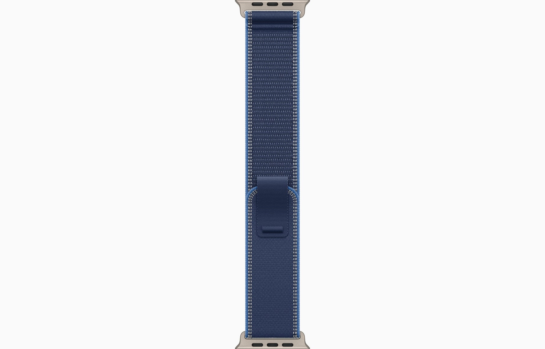 ساعة آبل ووتش Ultra 3 (2025) ‏GPS + Cellular‏ مقاس 49 مم – هيكل تيتانيوم طبيعي مع سوار Trail Loop أزرق| S/M