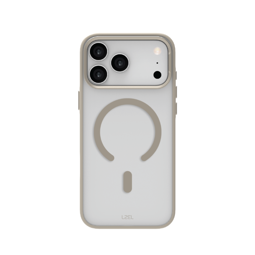 LZEL MagHexro Matte Case for iPhone 17 Pro | Titanium