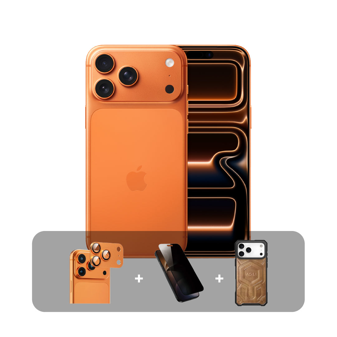 Apple iPhone 17 Pro - 256GB - 6.3 inch - Dual eSim + Bundle Offer (Middle East Version) | Cosmic Orange