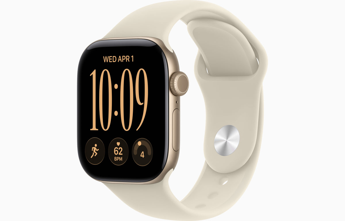 Apple Watch S 12 GPS 42mm Light Gold Aluminium Case with Sand Sport Band - S/M
