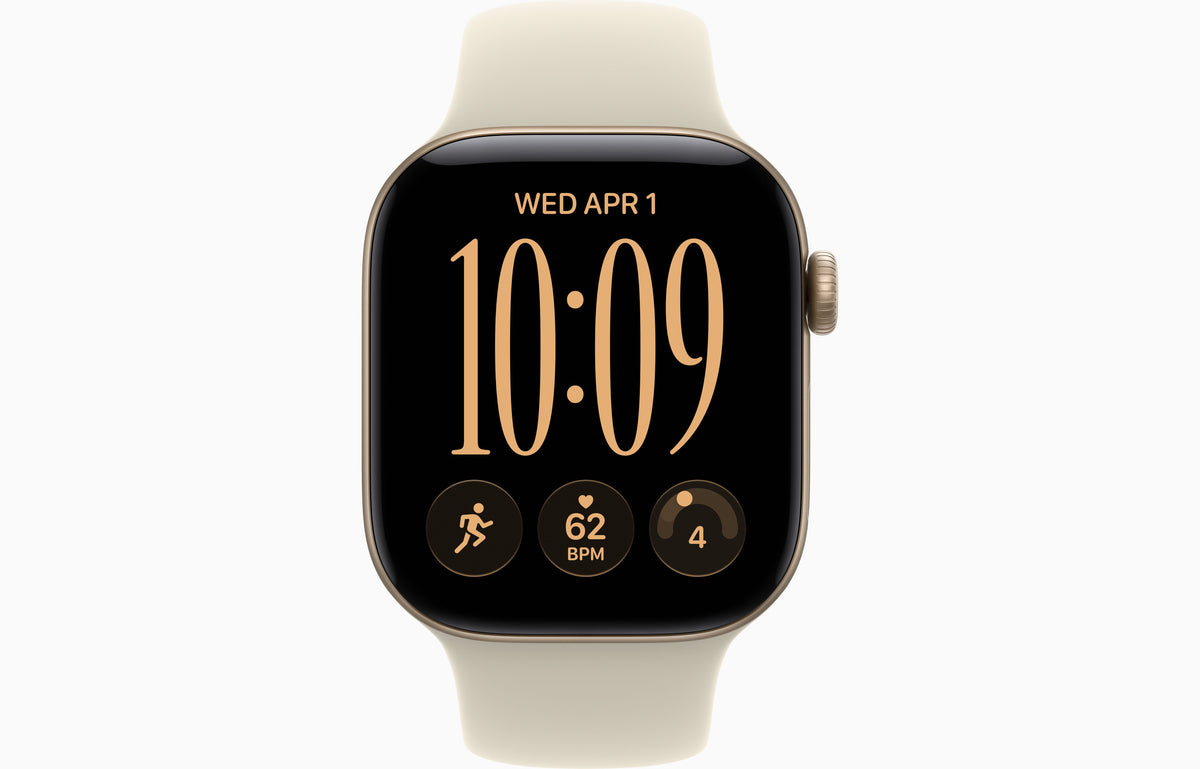 Apple Watch S 12 GPS 42mm Light Gold Aluminium Case with Sand Sport Band - S/M