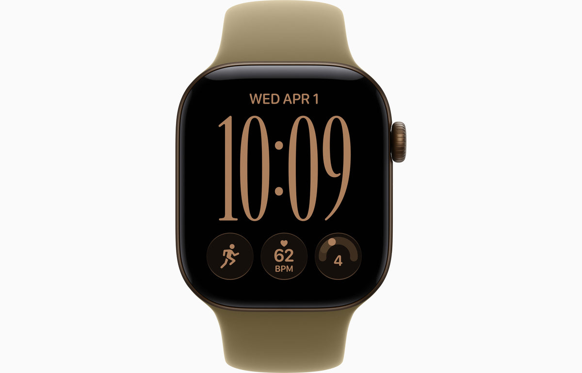 Apple Watch S 12 GPS 42mm Dark Bronze Aluminium Case with Olive Sport Band - S/M