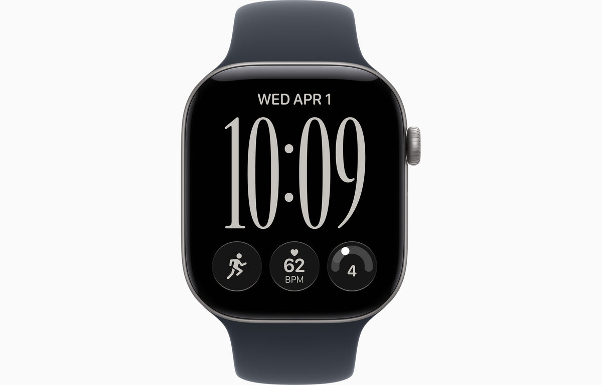 Apple Watch Series 12 GPS 46mm Space Grey with Navy Blue Sport Band M/L