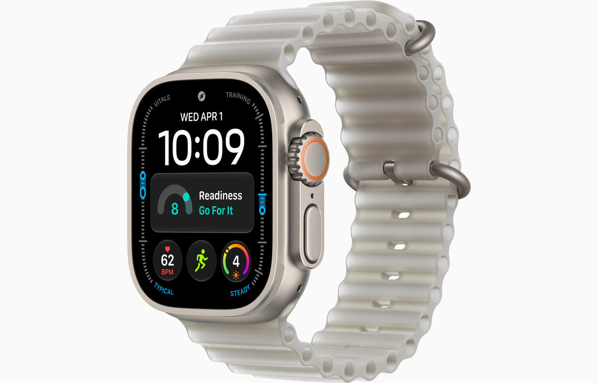 Apple Watch Ultra 4 GPS + Cellular 49mm Natural Titanium with Translucent Grey Ocean Band