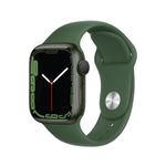 ساعة Apple Watch Series 7 (GPS) مقاس 41 مم – هيكل ألومنيوم أخضر مع سوار رياضي Clover