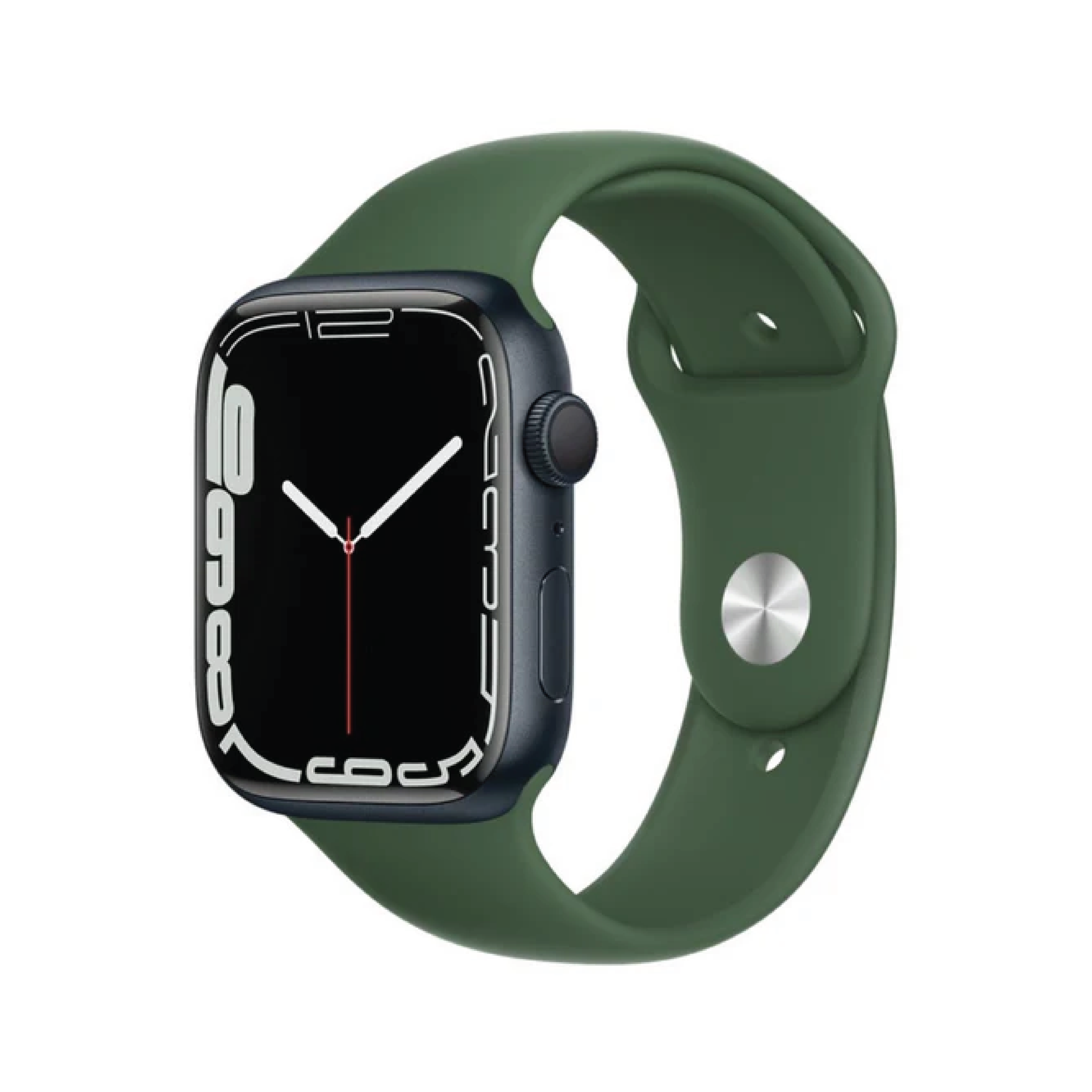 Apple Watch Series 7 GPS, 45mm Green Aluminium Case with Clover Sport Band - Regular