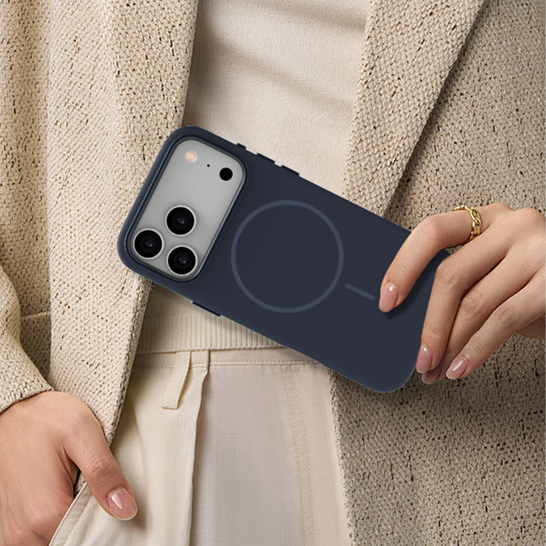 LZEL Magnexin Silicone Case for iPhone 17 Pro | Mood Indigo