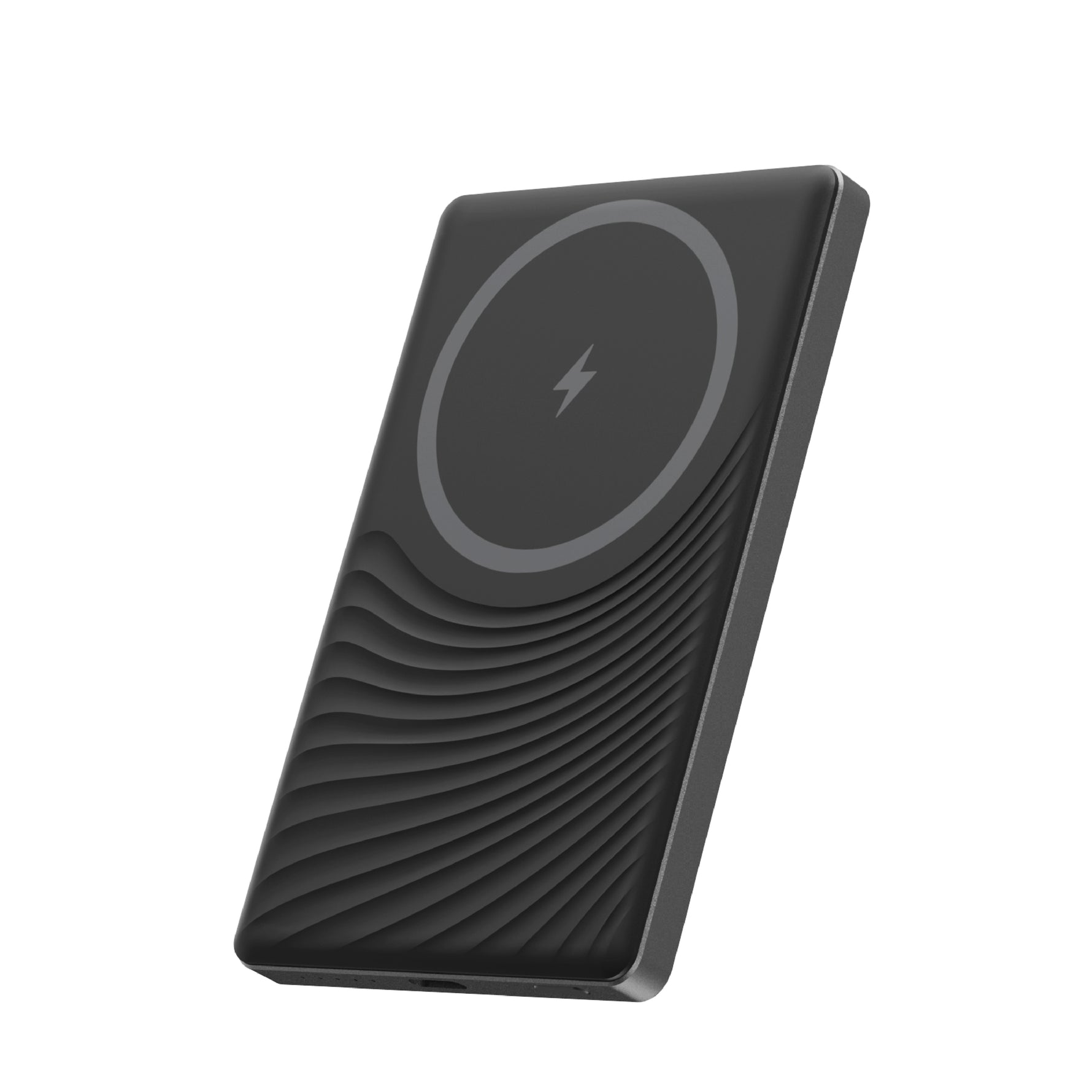 بطارية متنقلة مغناطيسية MagNexus Neox من ليزل بسعة 5000 مللي أمبير بشحن لاسلكي 15 واط | أسود