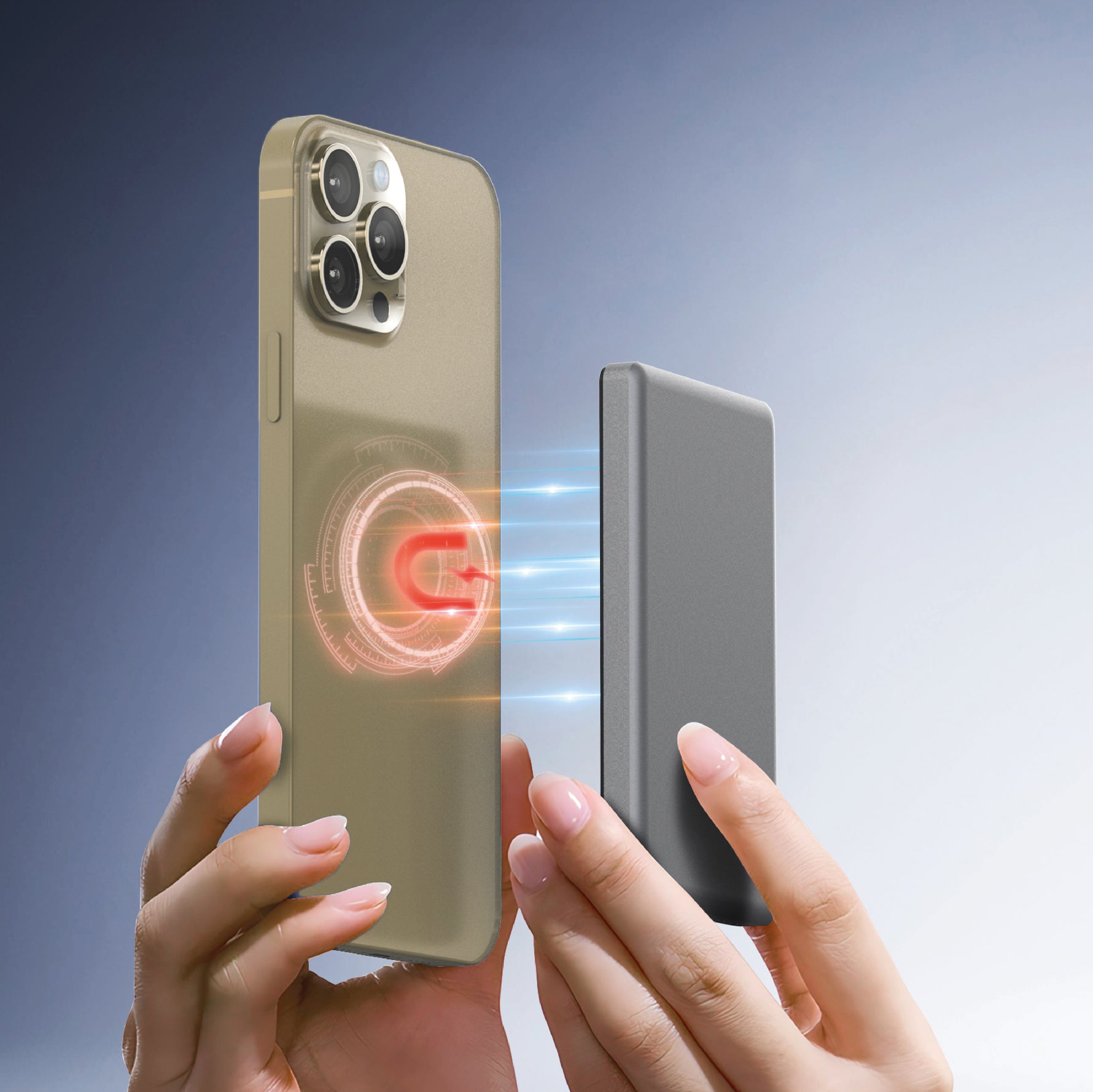 بطارية متنقلة مغناطيسية MagNexus Neox من ليزل بسعة 5000 مللي أمبير بشحن لاسلكي 15 واط | أسود