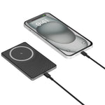 بطارية متنقلة مغناطيسية MagNexus Neox من ليزل بسعة 5000 مللي أمبير بشحن لاسلكي 15 واط | أسود