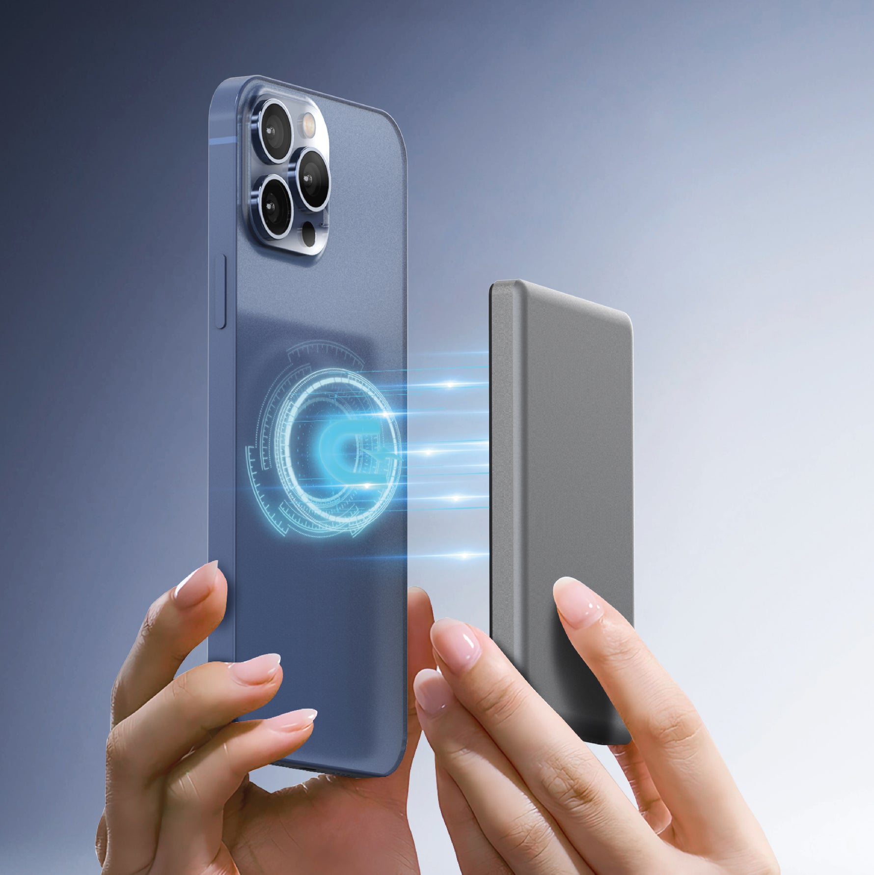 بطارية متنقلة مغناطيسية MagNexus Neox من ليزل بسعة 5000 مللي أمبير بشحن لاسلكي 15 واط | أسود