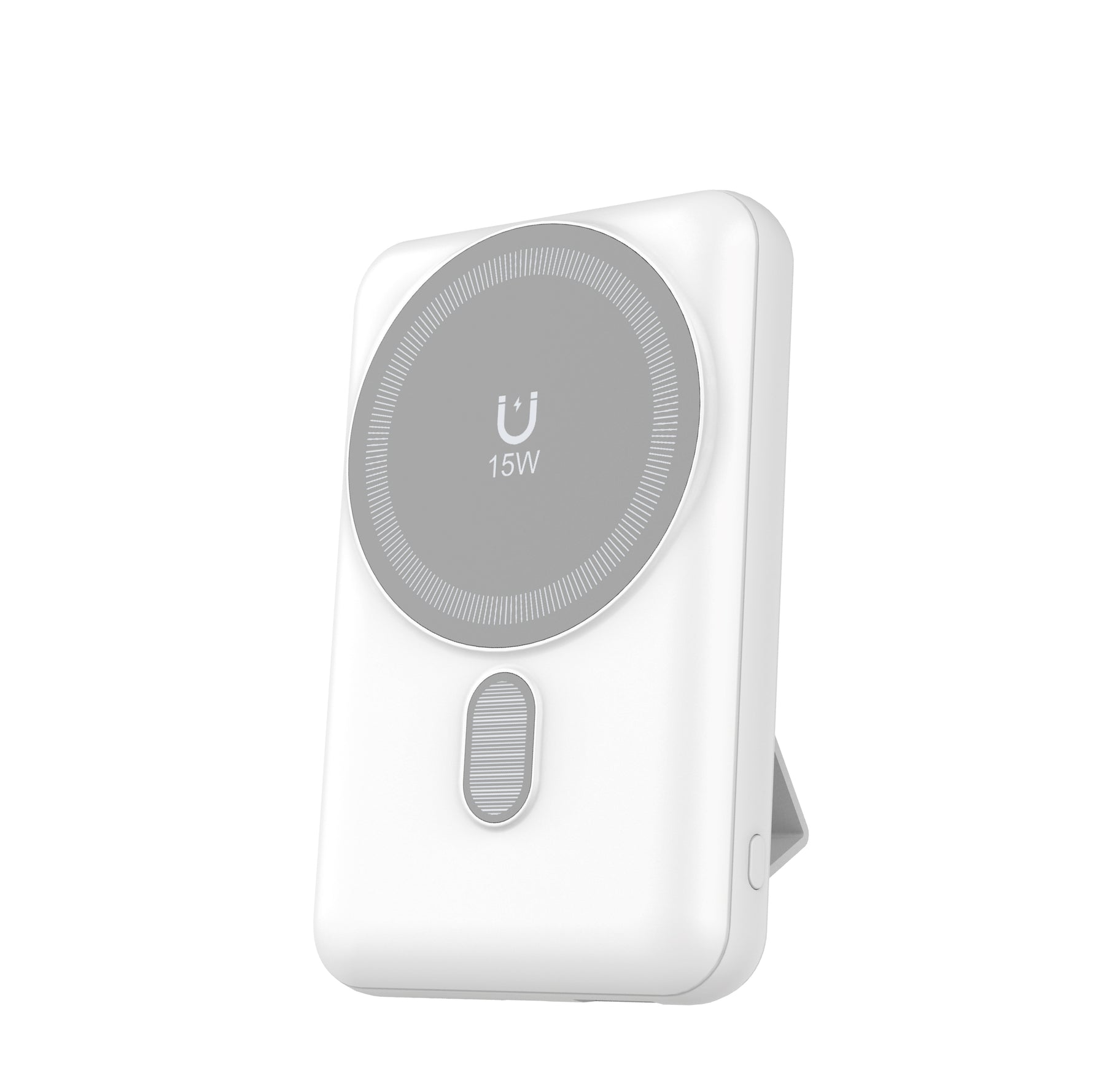 بطارية متنقلة مغناطيسية MagNexus Wave من ليزل بسعة 5000 مللي أمبير بشحن لاسلكي 15 واط | أبيض