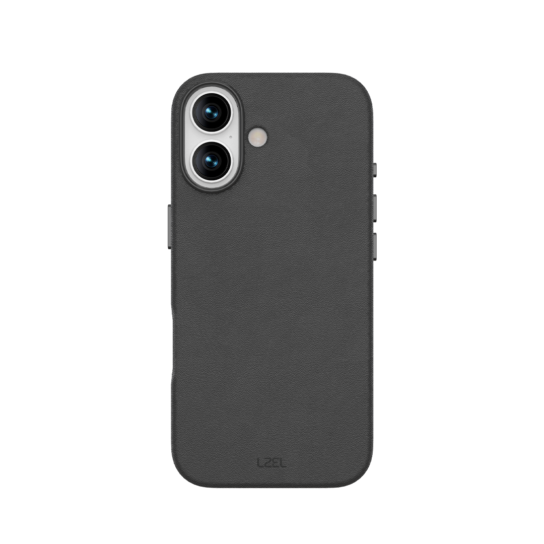 كڤر حماية MagOrbio جلد من LZEL لهاتف iPhone 17 | أسود