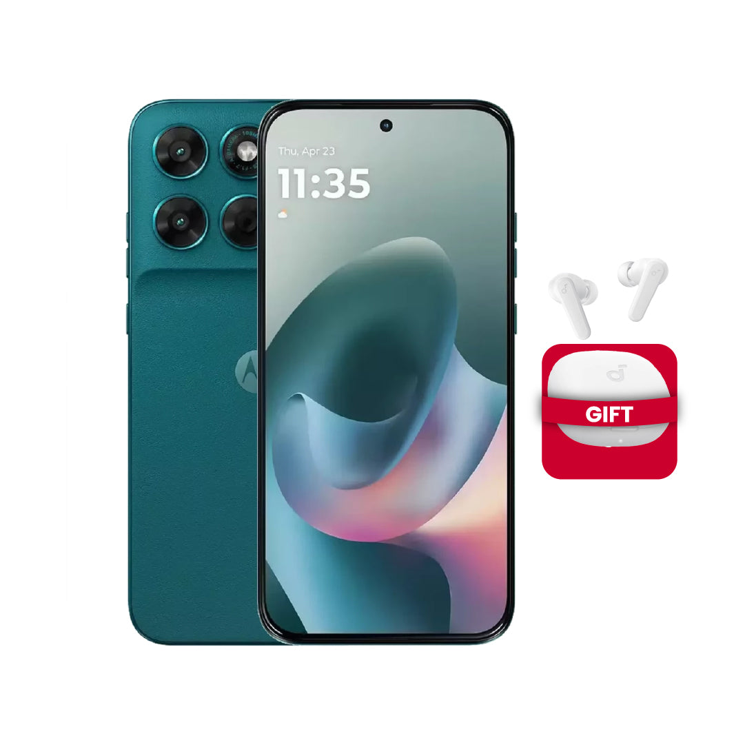 موتورولا Moto G77 ثنائي الشريحة – سعة 256 جيجابايت، ذاكرة 8 جيجابايت، شبكة 5G | أخضر (Shaded Spruce)