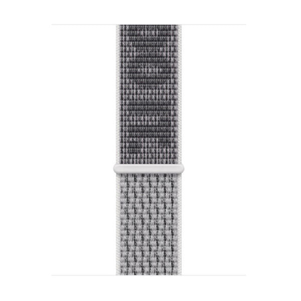 سوار Nike Sport Loop Summit مقاس 41 مم باللون الأبيض/الأسود (MPHV3)