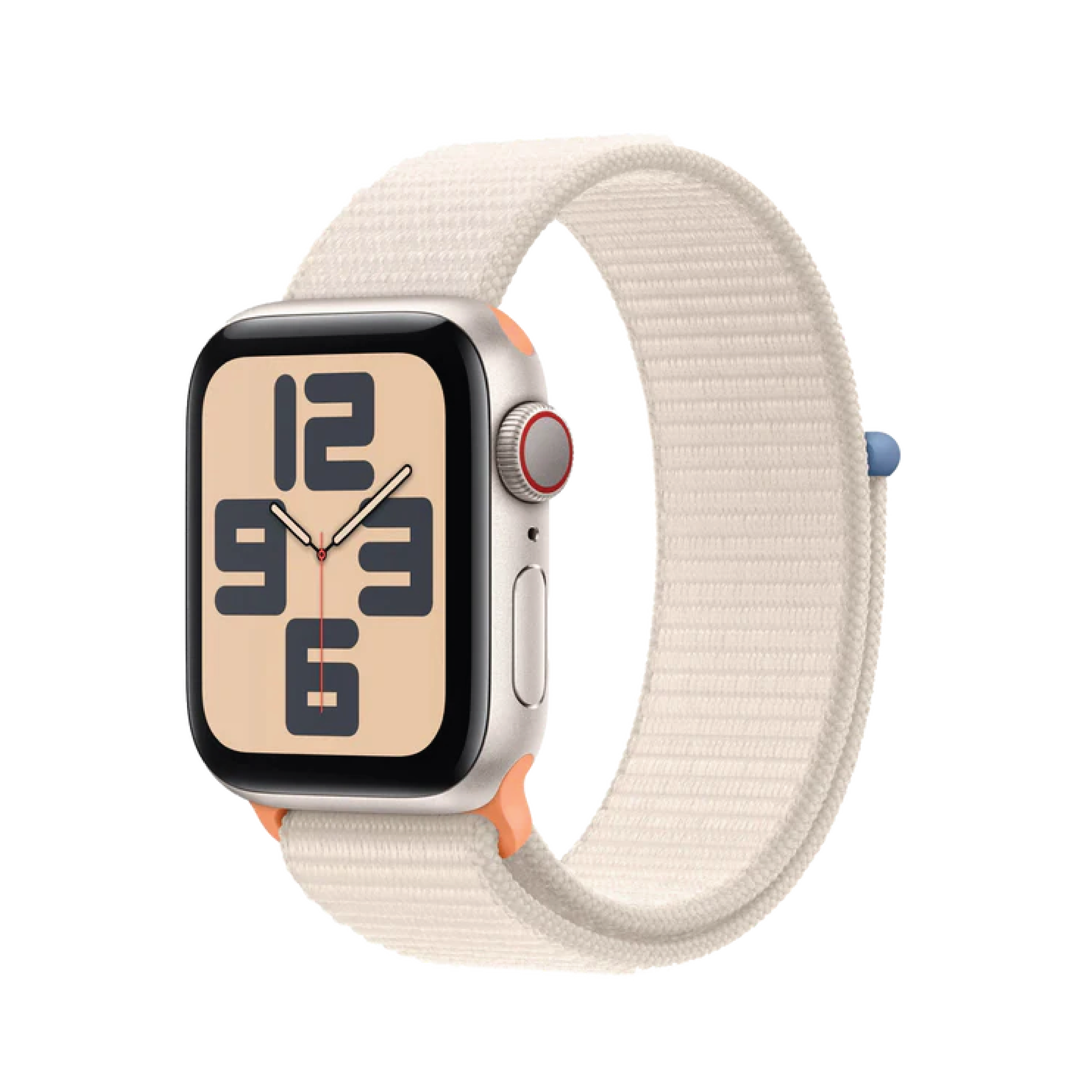 Apple Watch SE GPS + Cellular 40mm Starlight Aluminum Case with Starlight Sport Loop