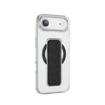 Asli Global MagTrox Gravitas Transparent MagSafe Case with Leather Grip for iPhone Air| Black