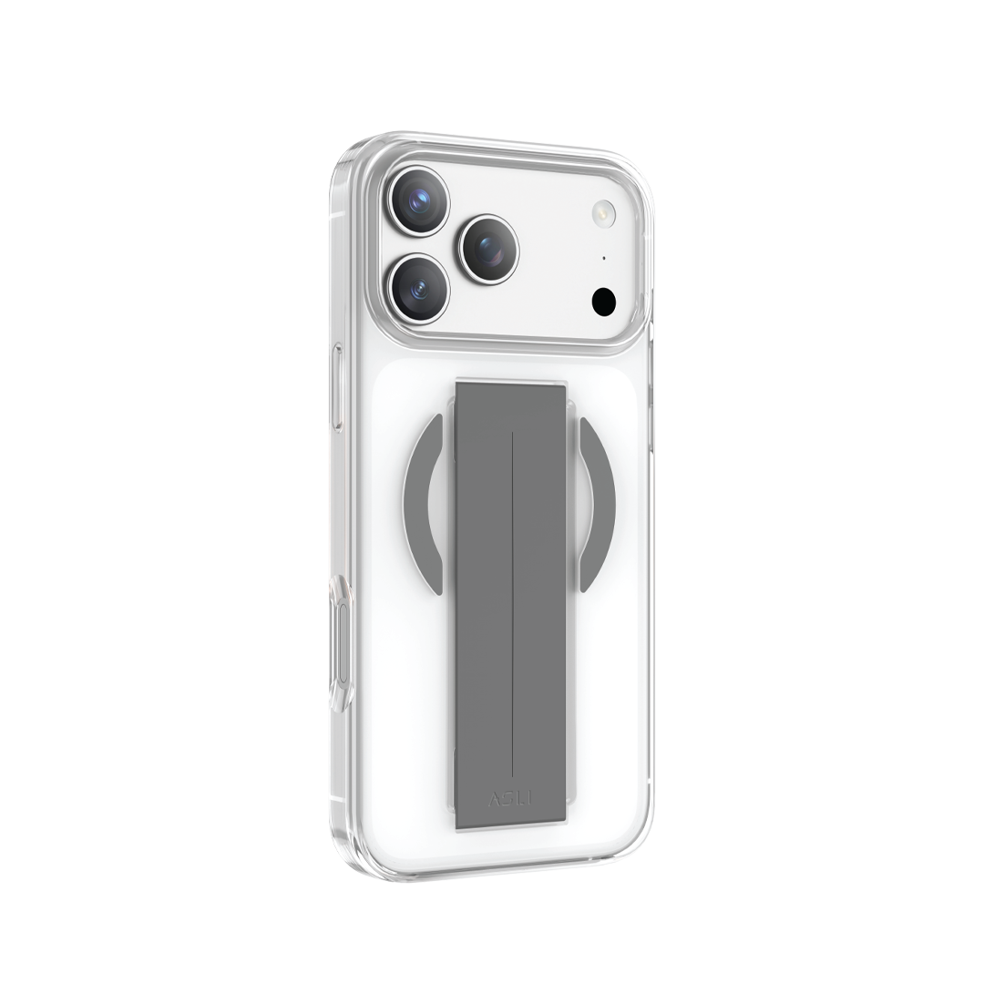 Asli Global MagTrox Siliox Grip Transparent MagSafe Case for iPhone 17 Pro Max | Natural Titanium