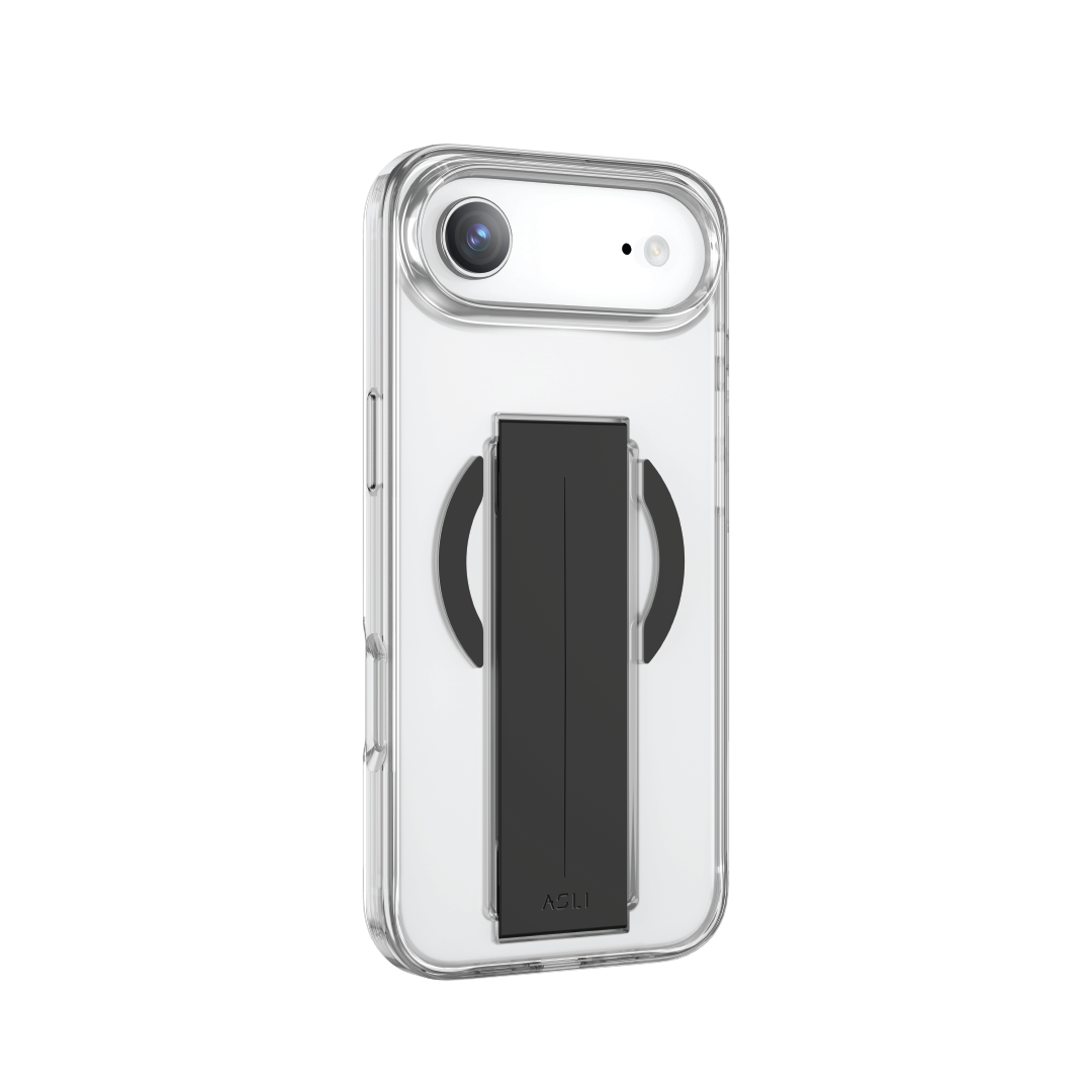 كڤر حماية شفاف MagTrox Siliox Grip من أسلي متوافق مع MagSafe لهاتف iPhone Air | أسود
