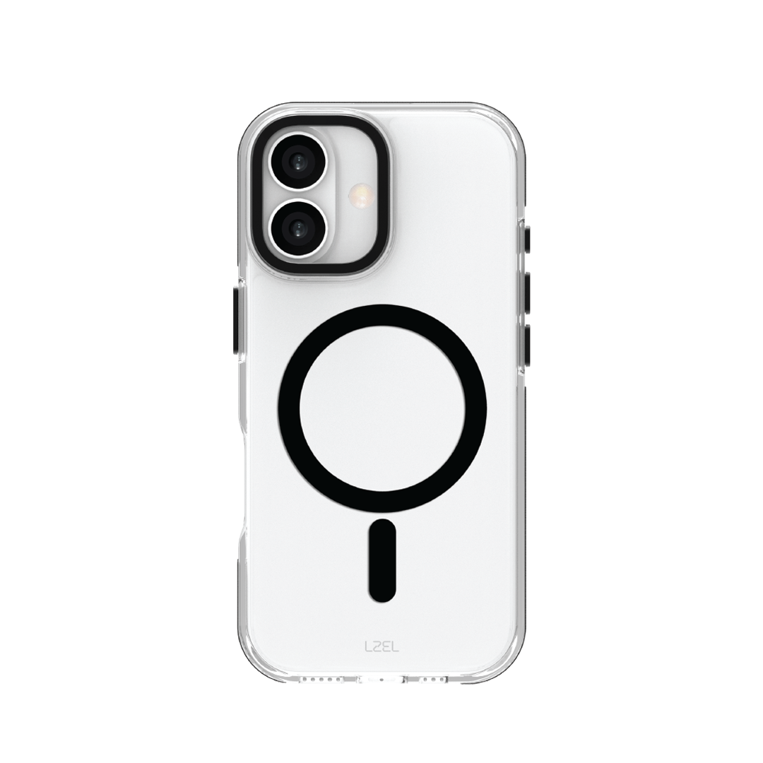 LZEL MagVecto Armor Case for iPhone 17 | Clear + Black