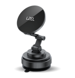 LZEL Mag Vortex Axis Vacuum Suction Phone Holder with Wireless Charging | Black
