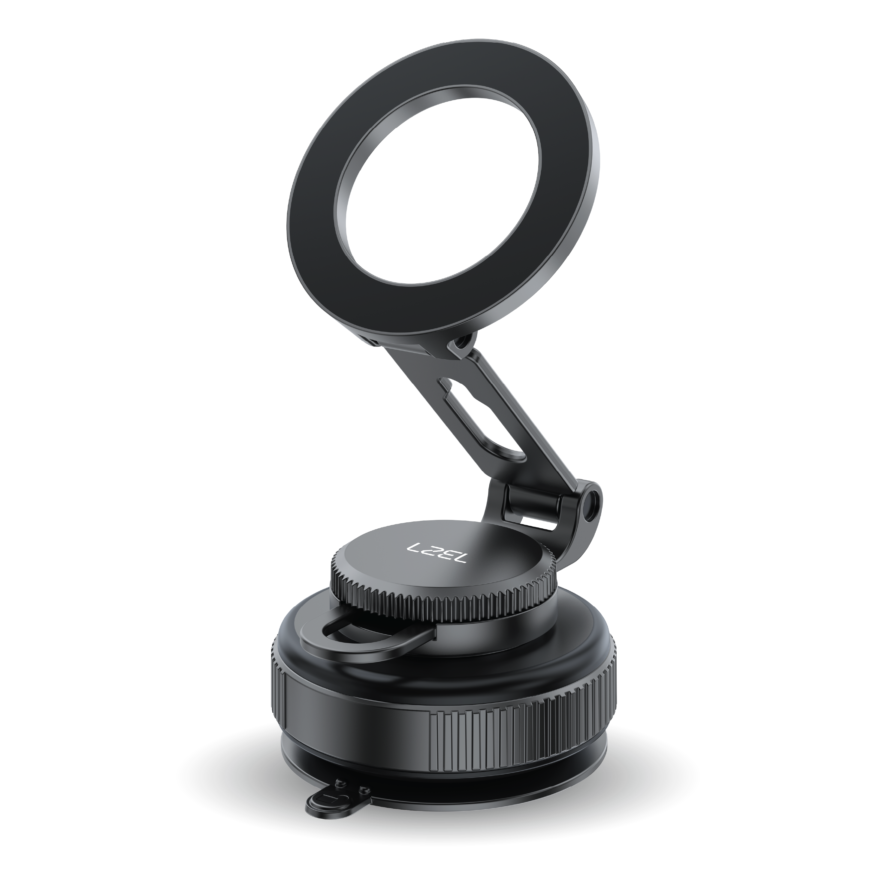 LZEL MagVortex Edge Vacuum Suction Phone Holder 360° Rotation | Black