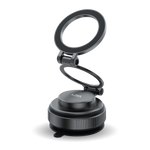 حامل هاتف Magvortex Max من ليزل بالشفط المغناطيسي والفراغي | أسود