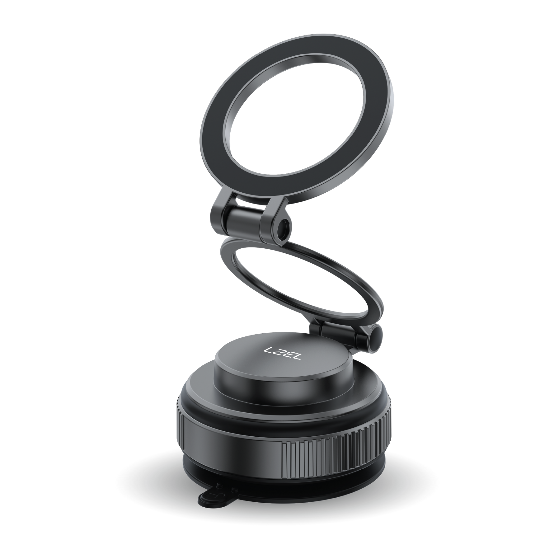 حامل هاتف Magvortex Max من ليزل بالشفط المغناطيسي والفراغي | أسود