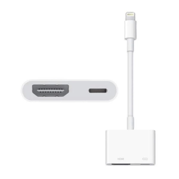 محول Lightning Digital بمنفذ Lightning الي HDMI من Apple | أبيض