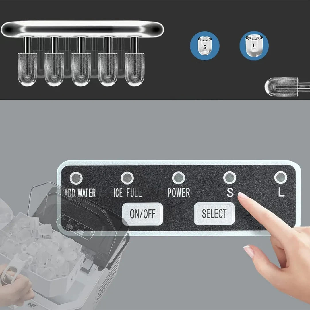 Sumo Ice Cube Maker Machine - 1.3L | SX-9053