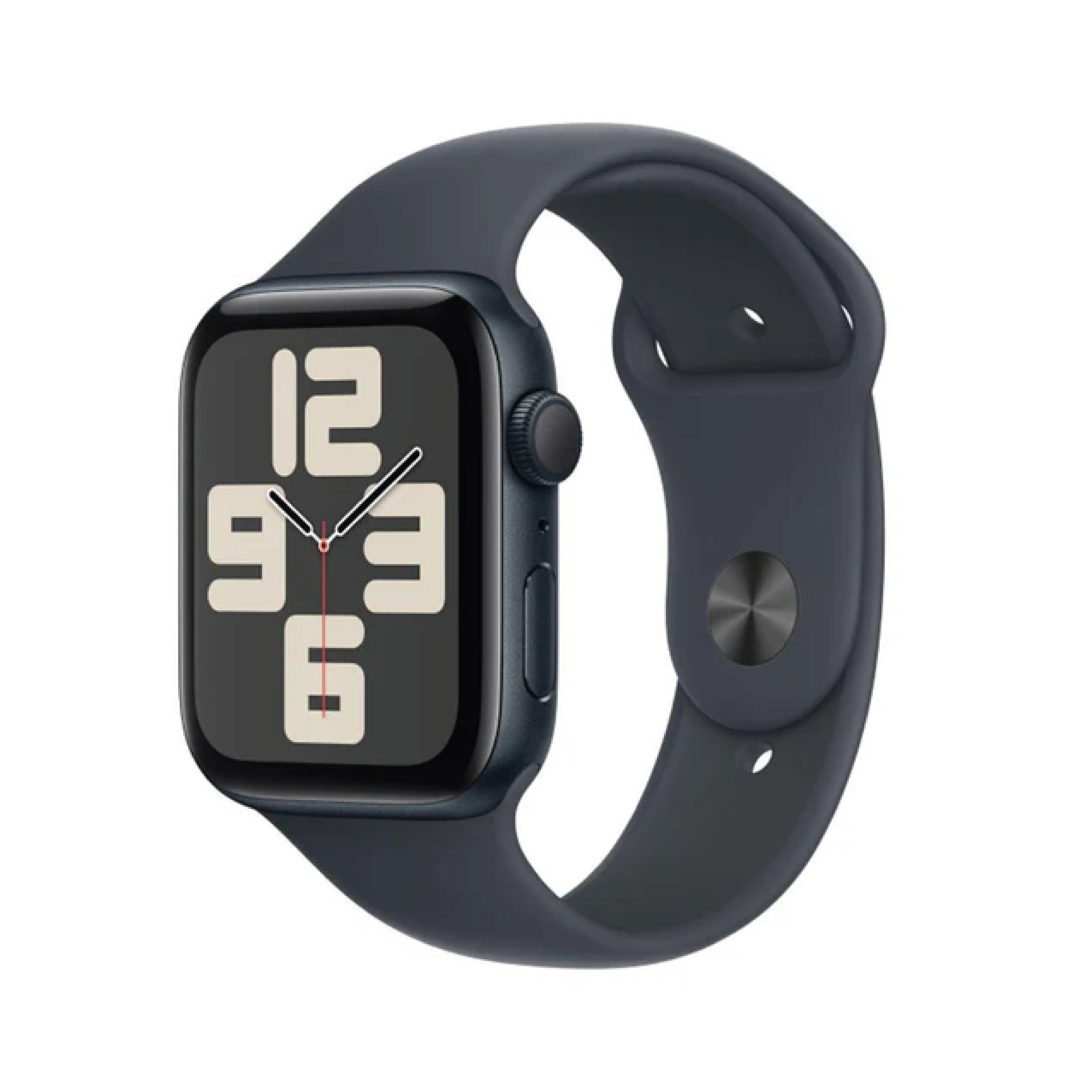 Apple Watch SE GPS 44mm Midnight Aluminum Case with Midnight Sport Band - S/M