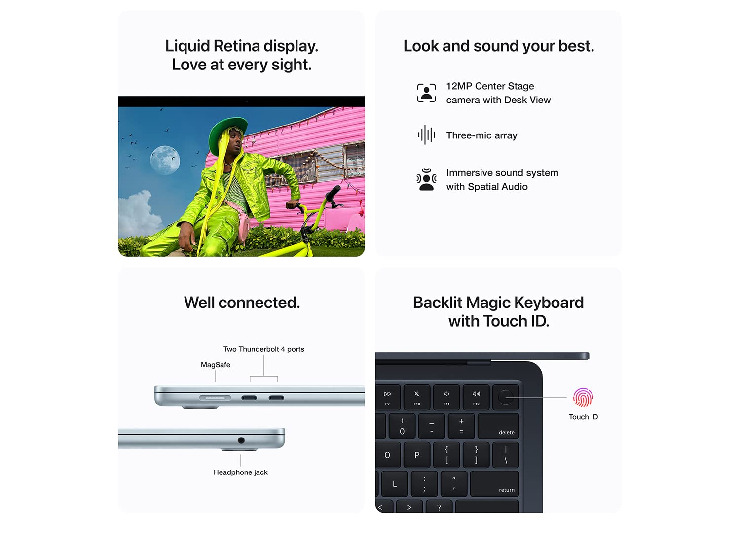 Apple 2025 MacBook Air 13-inch Laptop M4 Chip, 13.6-inch Liquid Retina Display, 16GB Unified Memory, 512GB SSD Storage | Sky Blue