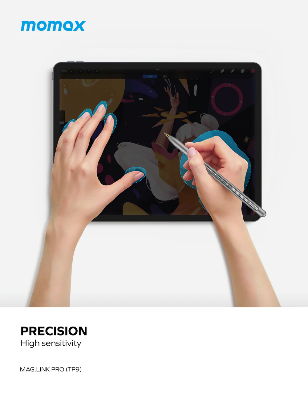 Momax Mag.Link Pro Magnetic Charging Active Stylus Pen