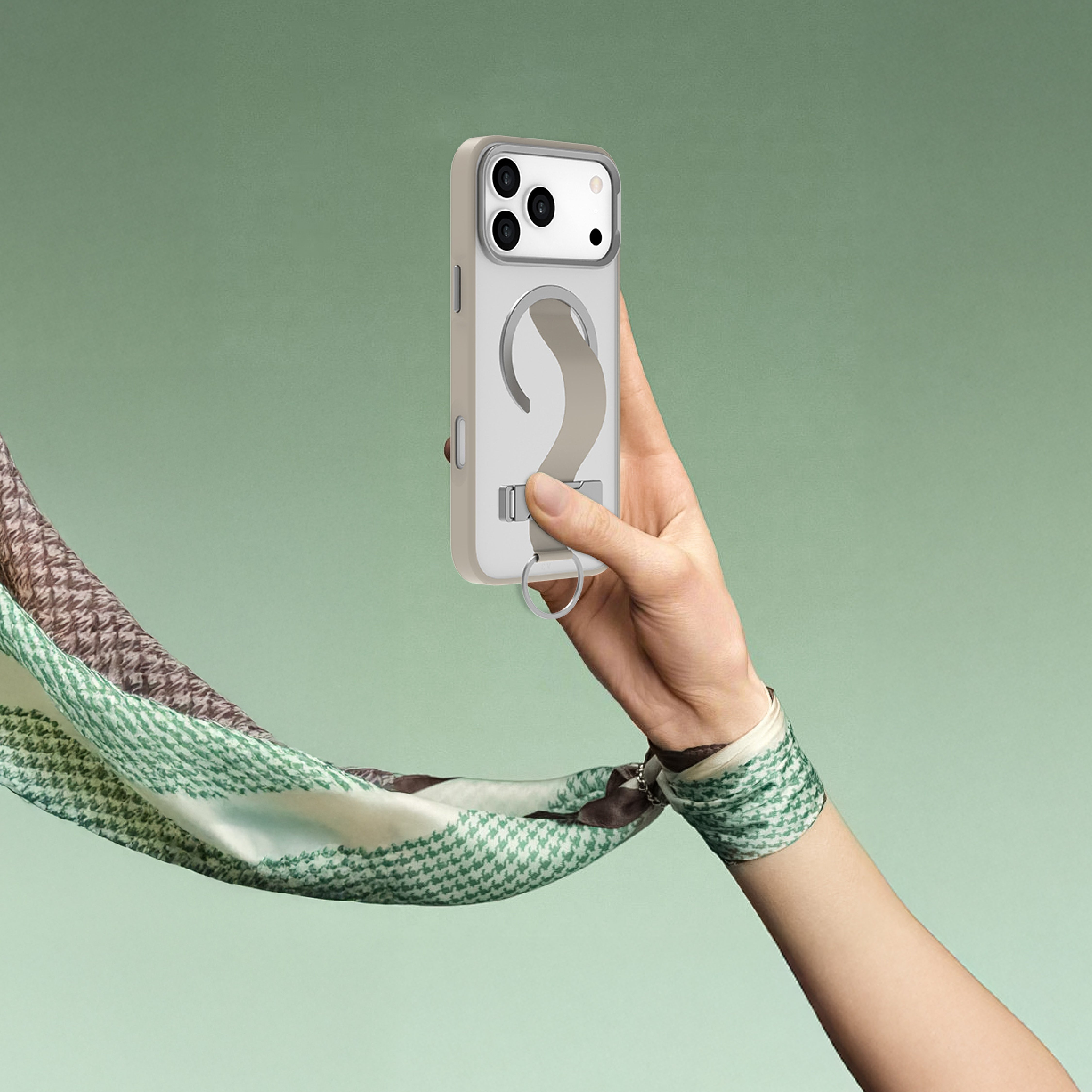 LZEL MagMatte Grip Case for iPhone 17 Pro Max | Titanium