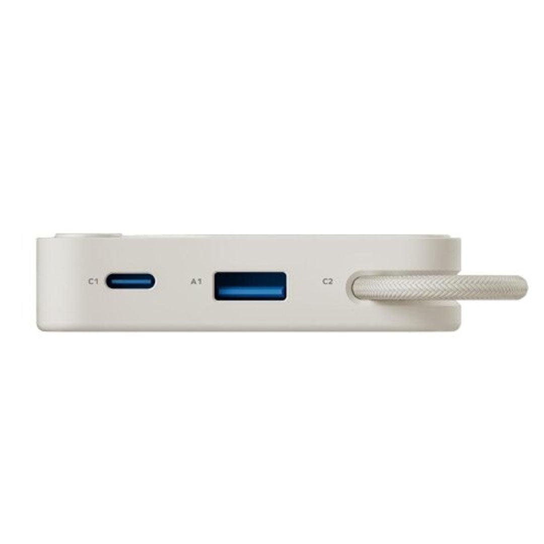 Momax 1-Power X Power Bank 10000mAh With Built-in USB-C Cable | White