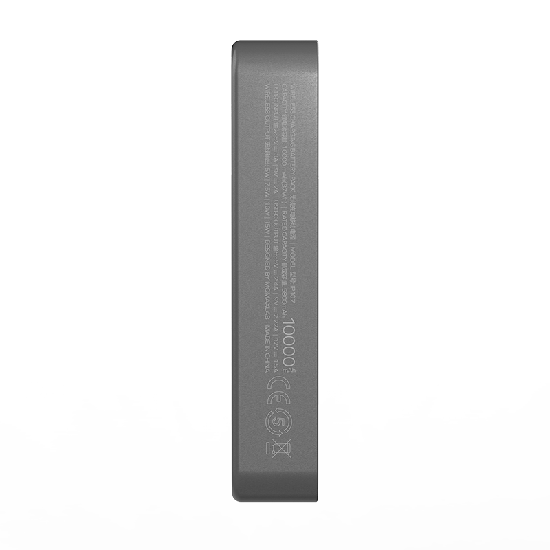 Momax Battery Pack Q.Mag Power 7 10000Mah Magnetic Wireless - Gray