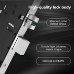 LZEL ZYNTRA Smart Door Lock with Alarm & Tuya App Control | Black