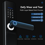 LZEL ZYNTRA Smart Door Lock with Alarm & Tuya App Control | Black