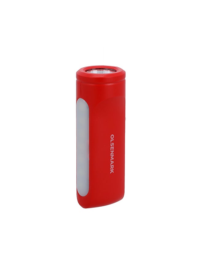 Olsenmark Rechargeable LED Torch & Light 1200mAh Battery| 1W Torch + 5W LED Light